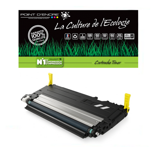 117A - JAUNE - Grande capacité Marque Francaise POINT D'ENCRE pour Imprimantes compatibles HP (clhp)