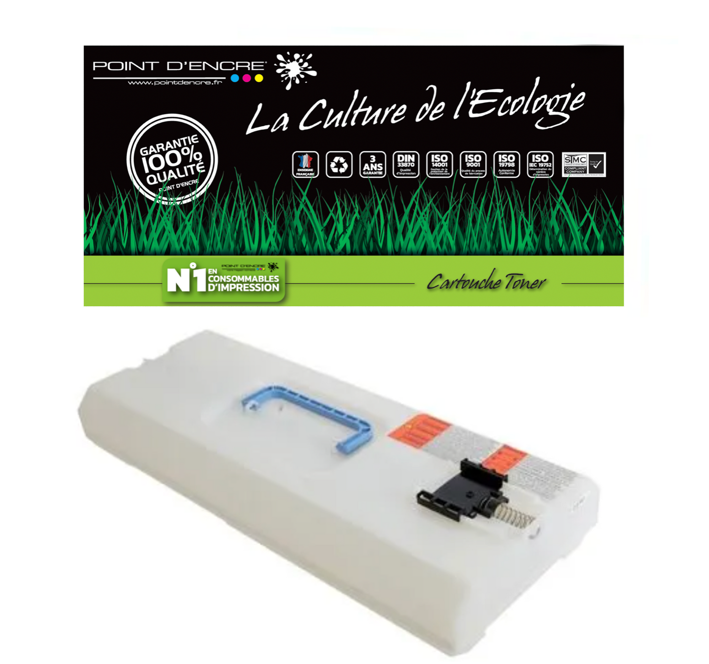 C-EXV49 - FM1A606020 / WT-202 collecteur de toner - Grande capacité Marque Francaise POINT D'ENCRE pour Imprimantes compatibles Brother (clc)